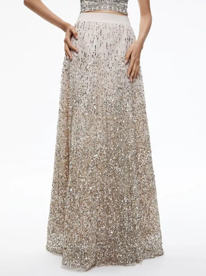 CATRINA SEQUIN EMBELLISHED GOWN SKIRT